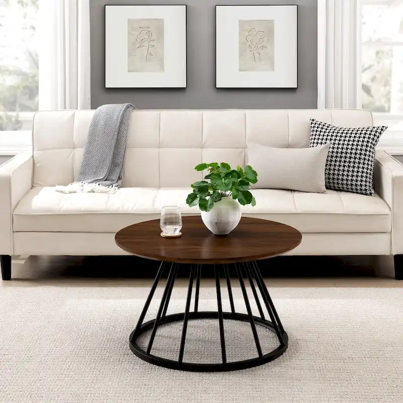 Moderner, runder Couchtisch, 76 cm Durchmesser