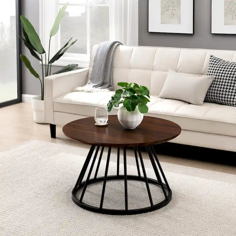 Moderner, runder Couchtisch, 76 cm Durchmesser