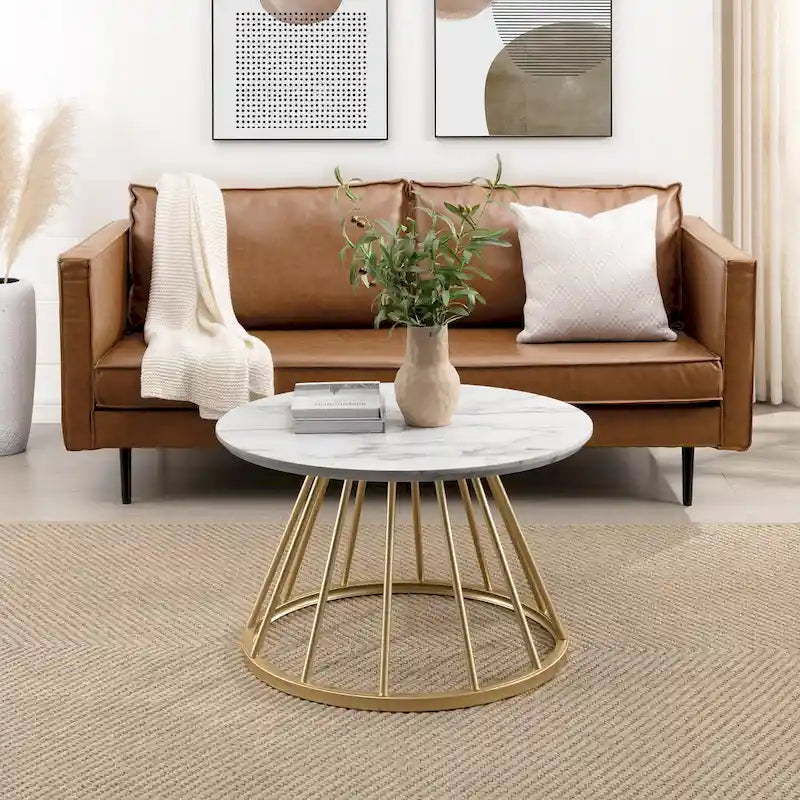 Moderner, runder Couchtisch, 76 cm Durchmesser