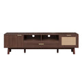 TV-Schrank aus Holz mit Rattan-Schubladen für Fernseher bis 75"