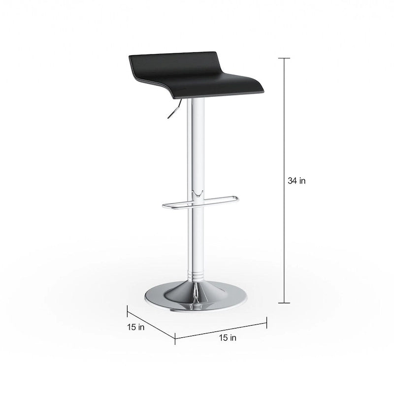 Verstellbare drehbare Barhocker Chrome Air Lift (2er-Set)