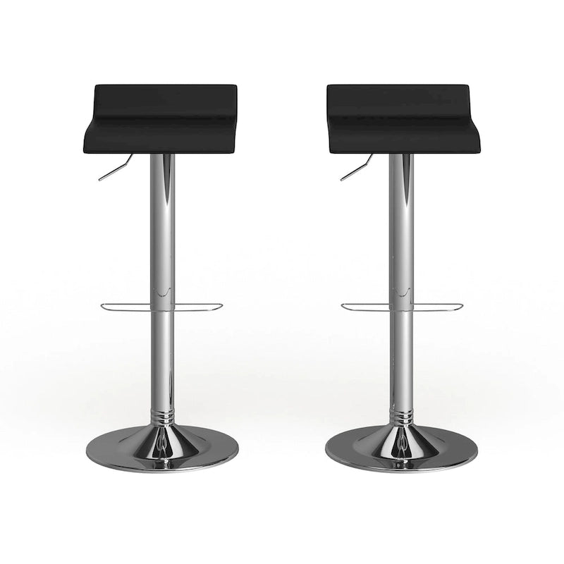 Verstellbare drehbare Barhocker Chrome Air Lift (2er-Set)