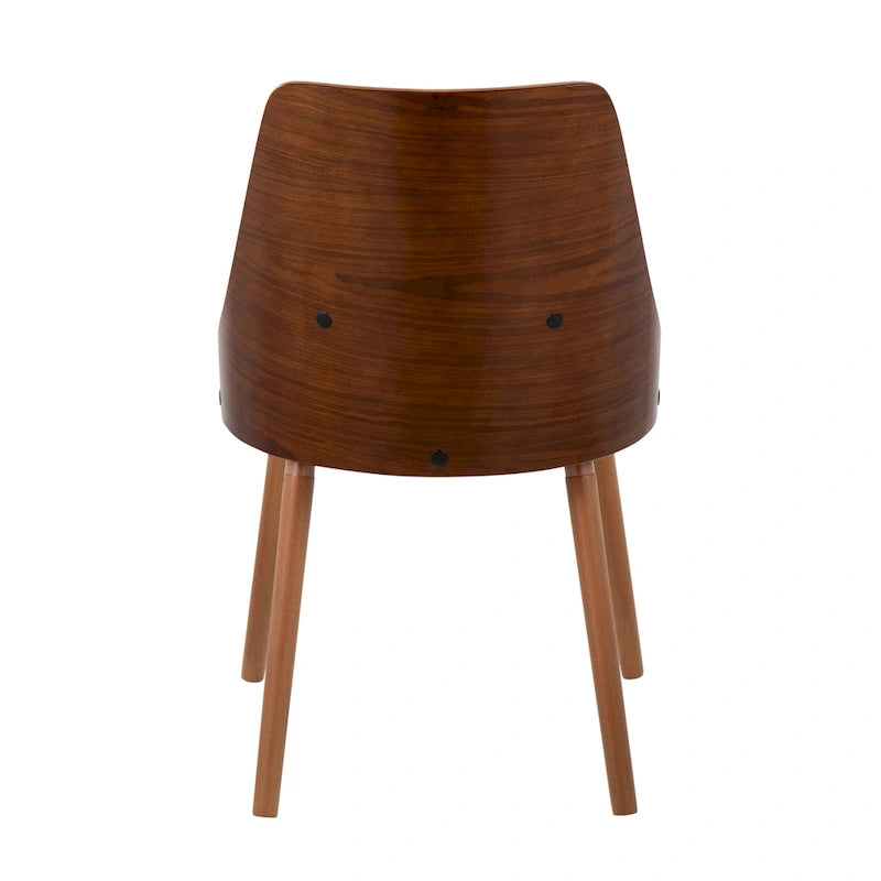 Mid-Century Stuhl mit konisch zulaufenden Holzbeinen (2er-Set)