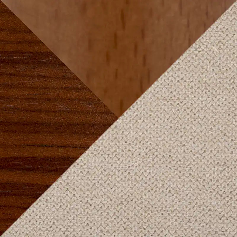 Mid-Century Stuhl mit konisch zulaufenden Holzbeinen (2er-Set)