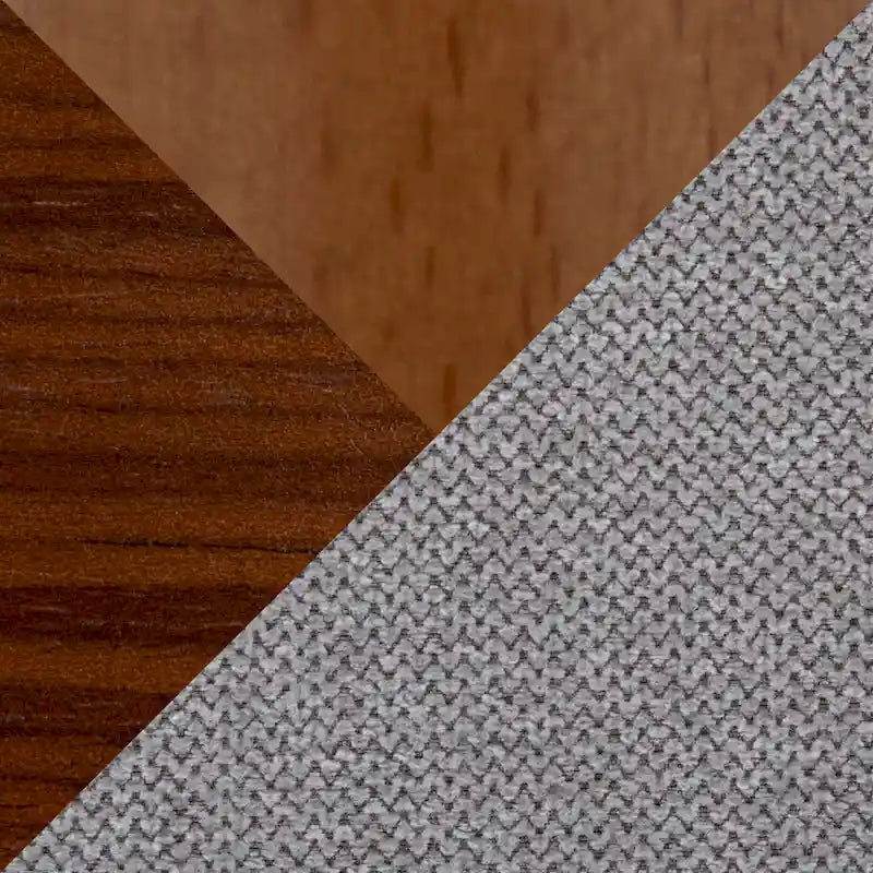 Mid-Century Stuhl mit konisch zulaufenden Holzbeinen (2er-Set)