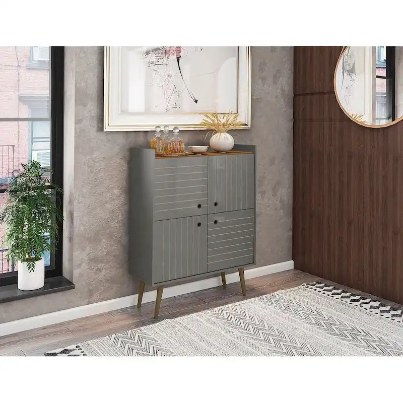 45.5" Mid-Century Modern Akzentschrank