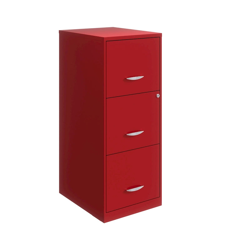 Lava Red Aktenschrank mit 3 Schubladen