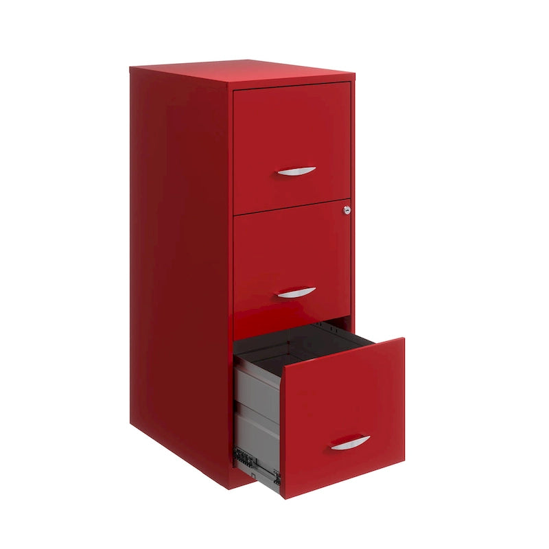 Lava Red Aktenschrank mit 3 Schubladen
