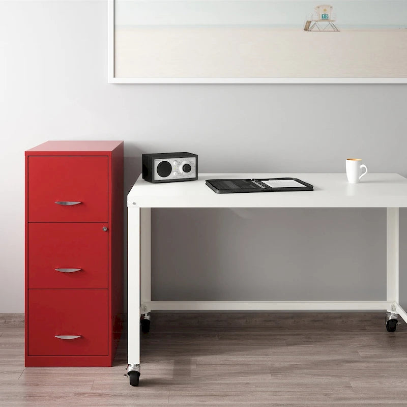 Lava Red Aktenschrank mit 3 Schubladen