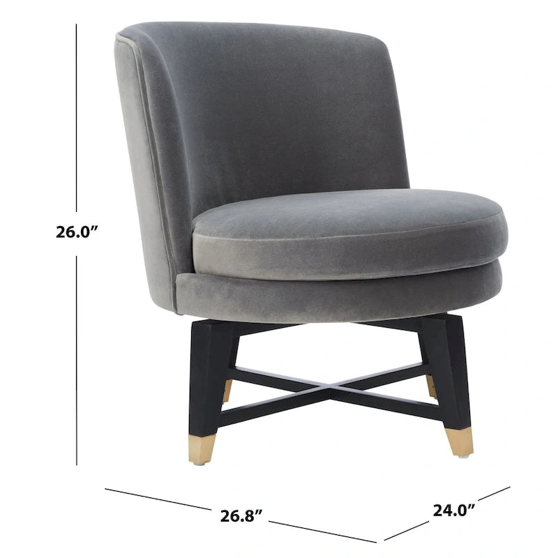 Drehbarer Akzentsessel – 24B x 27T x 26H