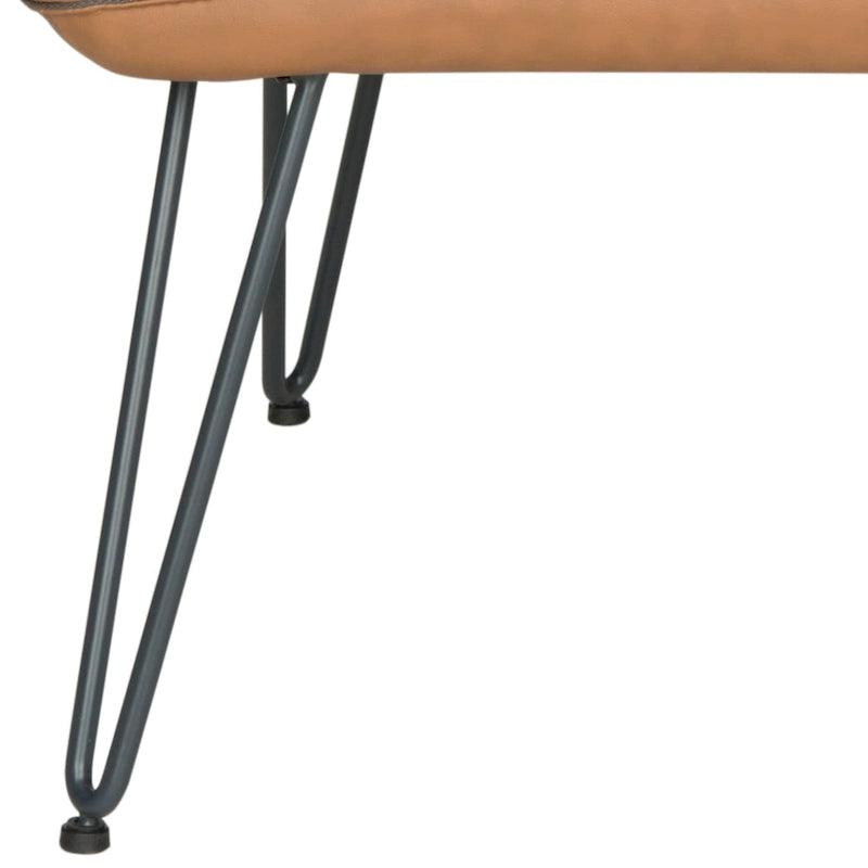Mid-Century Modern Kunstleder Sessel - 29Bx28Tx33H
