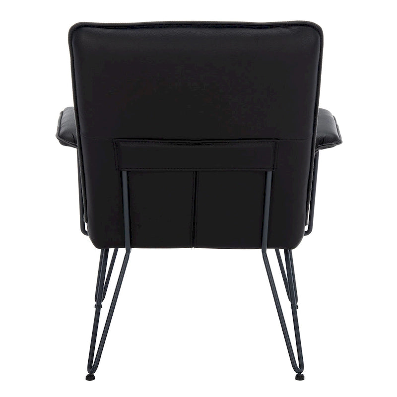 Mid-Century Modern Kunstleder Sessel - 29Bx28Tx33H