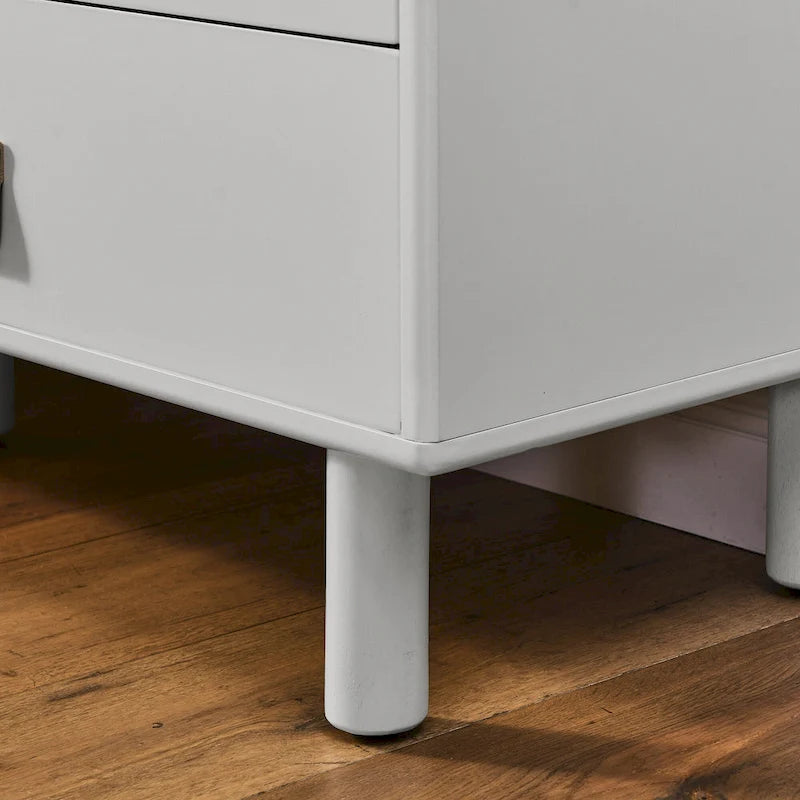 TV-Schrank mit Schublade, Tür und Ledergriff