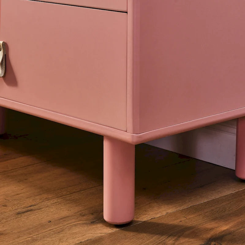TV-Schrank mit Schublade, Tür und Ledergriff
