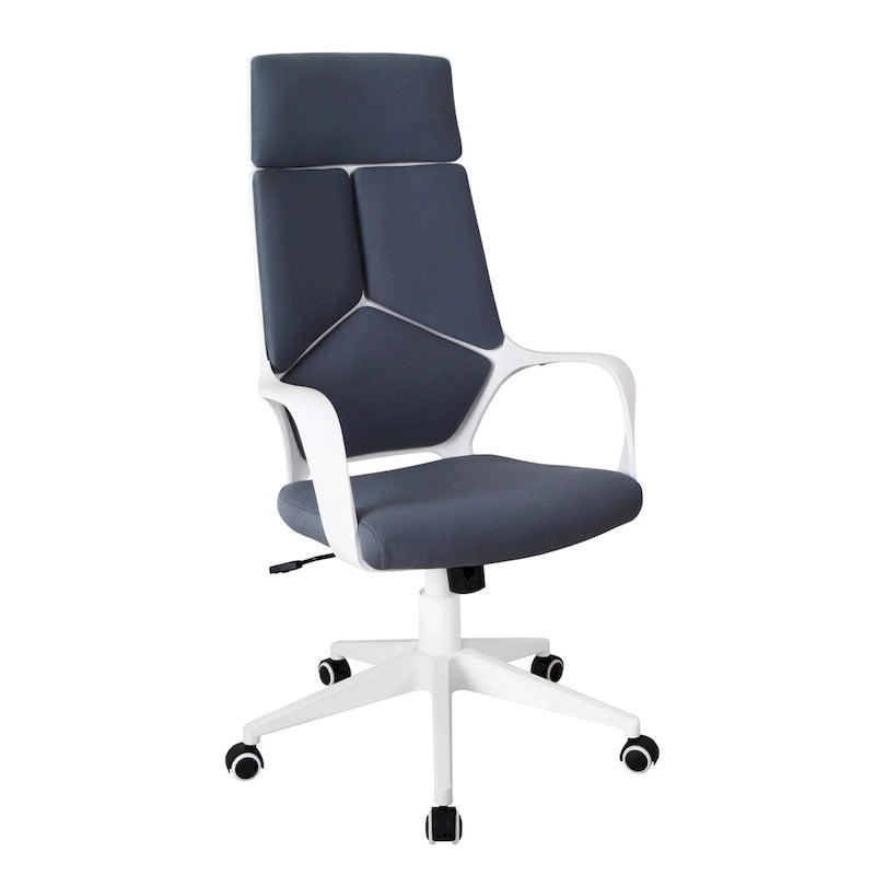 Moderner Studio-Bürostuhl, Grau/Weiß