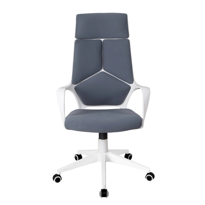 Moderner Studio-Bürostuhl, Grau/Weiß