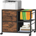 Aktenschrank 2 Stoffschubladen Lateralschrank passt für A4 oder Letter Format – 15,4T x 27,9B x 25,8H