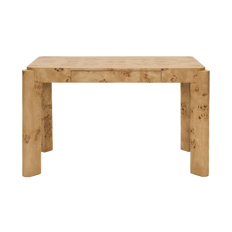 49" Ahornmaser Konsolenschreibtisch Moderner Schminktisch mit Stauraum