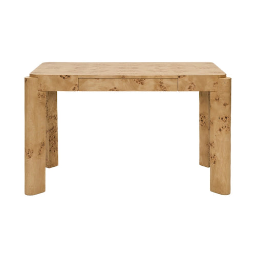 49" Ahornmaser Konsolenschreibtisch Moderner Schminktisch mit Stauraum