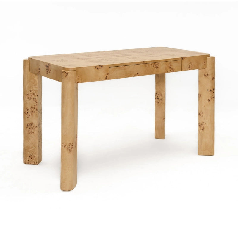 49" Ahornmaser Konsolenschreibtisch Moderner Schminktisch mit Stauraum