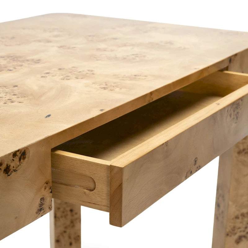 49" Ahornmaser Konsolenschreibtisch Moderner Schminktisch mit Stauraum