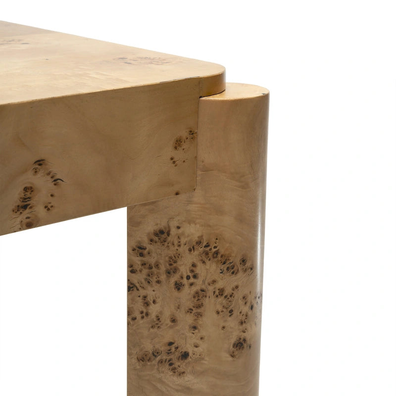 49" Ahornmaser Konsolenschreibtisch Moderner Schminktisch mit Stauraum