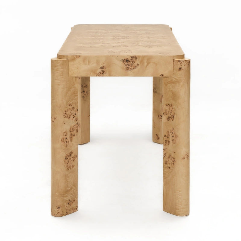 49" Ahornmaser Konsolenschreibtisch Moderner Schminktisch mit Stauraum