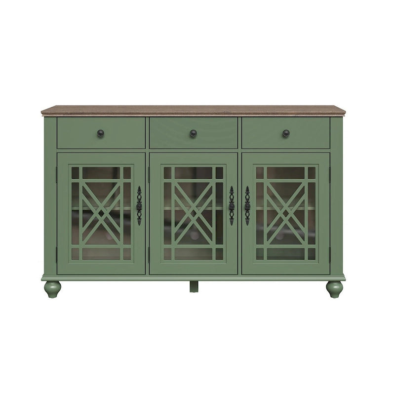 55 Vintage-Küchenanrichte mit Schubladen – 140 cm breit